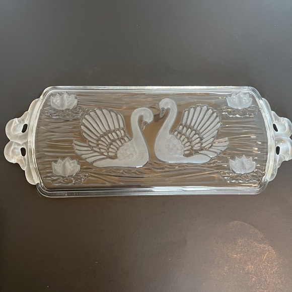 Walther-Glas Crystal Swan Tray (Vintage, 1960s) - Picture 10 of 15